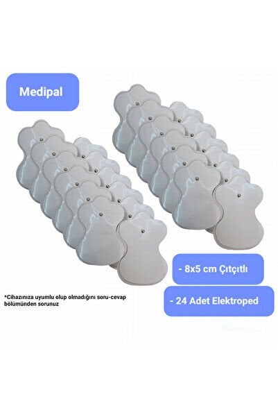 Tens Pedi - Tens Elektrot - 24 Adet 8x5 Çıtçıtlı - Universal