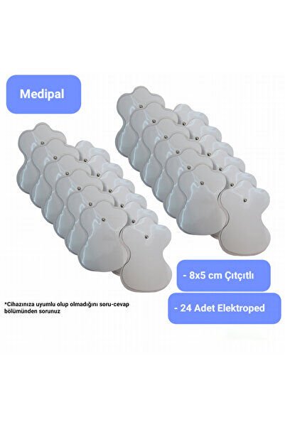 Tens Pedi - Tens Elektrot - 24 Adet 8x5 Çıtçıtlı - Universal