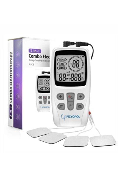 Dijital Tens Cihazı Ems Masaj Aleti 2 Kanallı