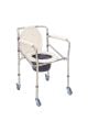 Tekerlekli Yükseklik Ayarlı Katlanabilir Hasta Tuvalet ve Banyo Sandalyesi Komot