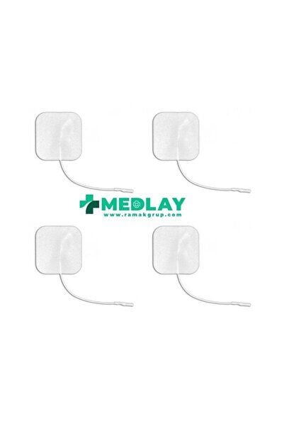 5x5 cm kablolu TENS elektrot pedleri 2 paket 8 adet