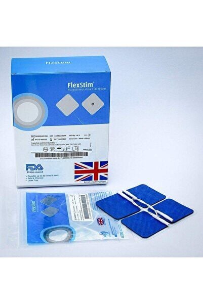 Tens Pedi Flexstim Kare Tens Elektrodu 4 Lü Paket 5*5 (3 Adet=12ped)