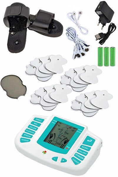 16 Pedli ve Terlikli Fizik Tedavi Tens Cihazı Masaj Aleti