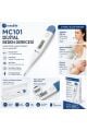 MC101 Dijital Ateş Ölçer | Hassas Ölçüm Özellikli Dijital Derece | Ağız, Koltuk Altı ve Rektal Kullanım | Ateş Ölçer