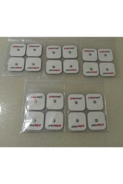 Tens Cihazı Çıt Çıtlı Yedek Elektrot 5x5 Tens Pedi 4 lü  5 Paket