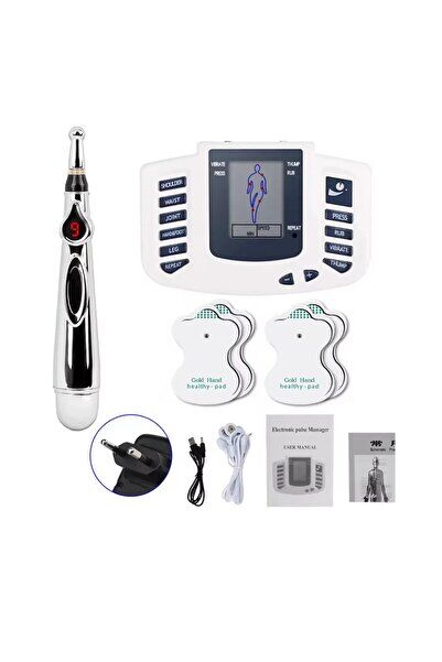 tens ems masaj cihazı akupunktur kalem fizyoterapi tens cihazı 4 pedli