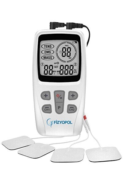 Masaj ve EMS Tens Cihazı 4’lü Kablolu Yedek Elektrod ile Set