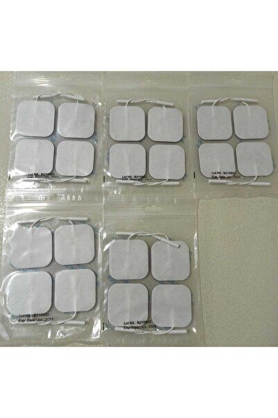 Tens Cihazı Kablolu Yedek Elektrot 5x5 Tens Pedi 4 Lü ( 5 Paket )