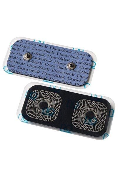 Dura-stick 5x10cm Çıtçıtlı Dikdörtgen Tens Elektrod Pedi / 2 Li Paket