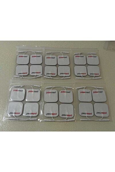 Tens Cihazı Kablolu Yedek Elektrot 5x5 Tens Pedi 4 Lü ( 6 Paket )