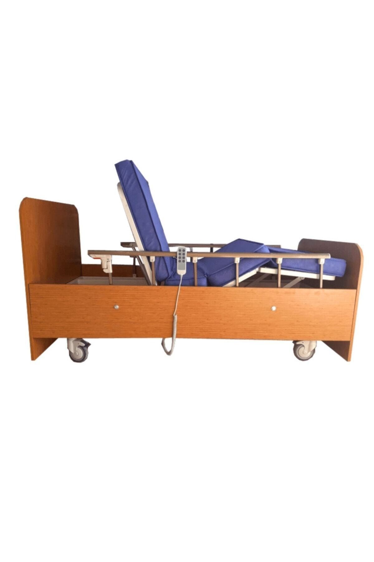 2 Motorlu Elektrikli Ahşap Hasta Karyolası
