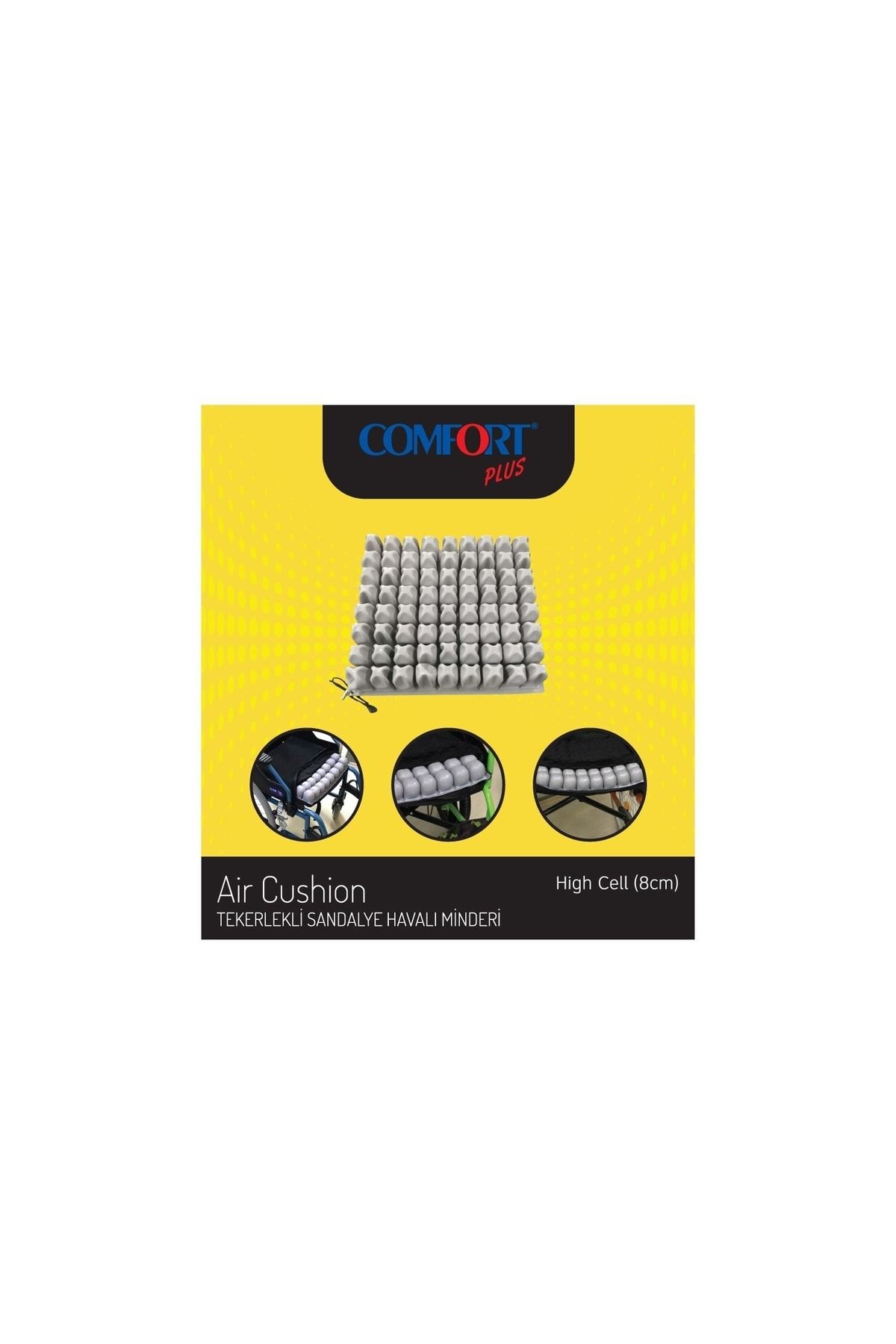 Bası Yarası Şişme Havalı Minder Havalı Oturma Minderi 40x40x8