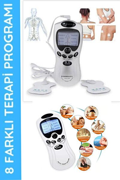 Dijital Therapy Machine Tens Cihazı Pilli 4 Adet Pedli