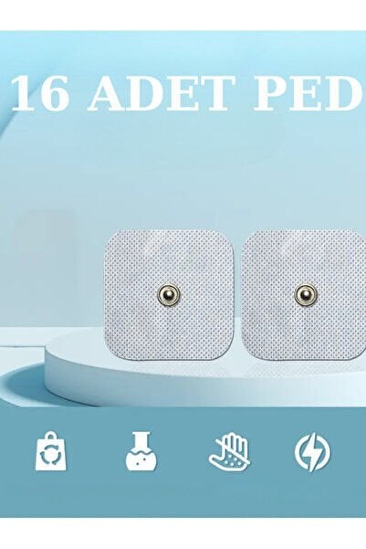 16 Adet ÇıtÇıtlı Kare Tens Pedi