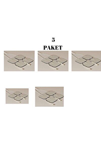Fizyomalzemeleri 5 Paket Tens Cihazı Pedi Elektrot Ekstra Yapışkanlı