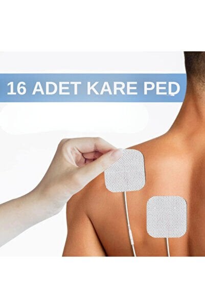 16 Adet Tens Pedi Kare Kablolu