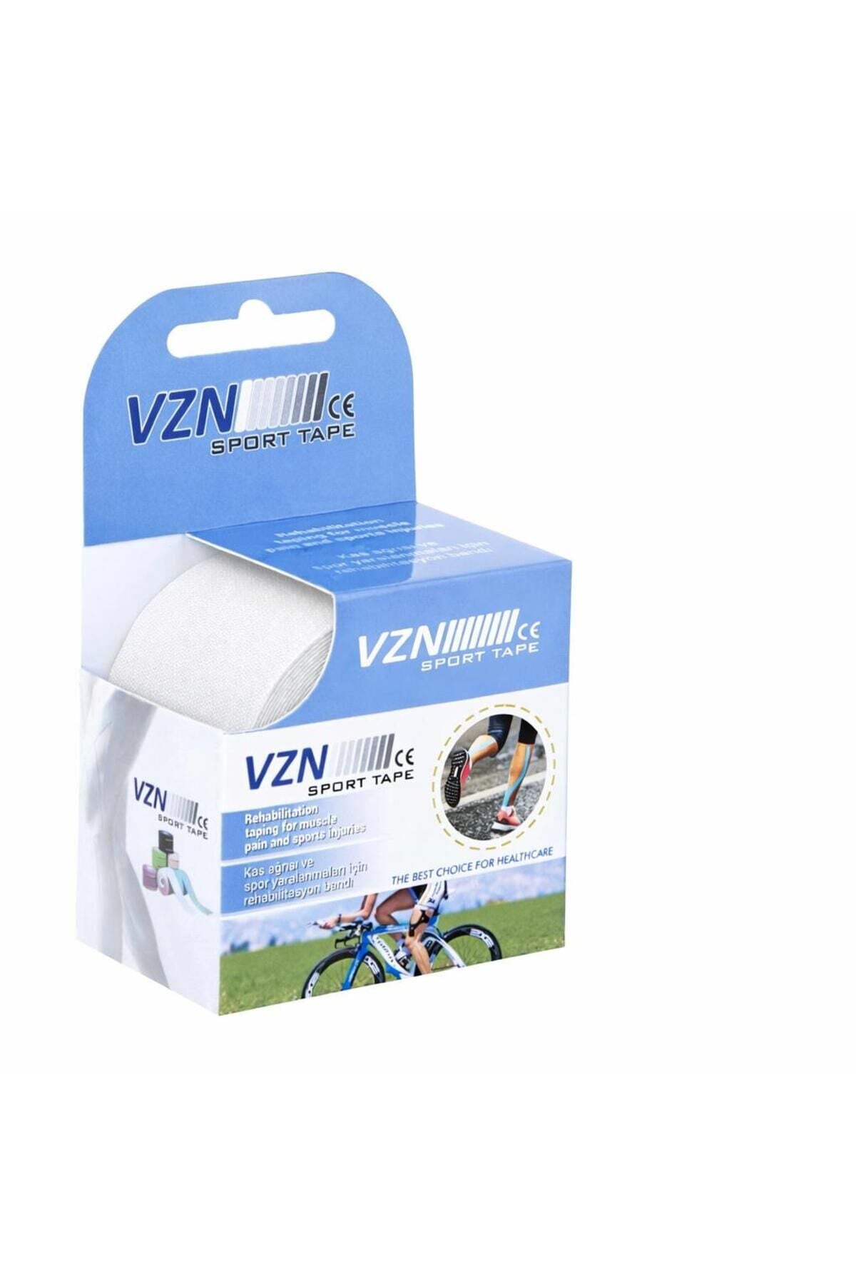 Sport Tape Beyaz Renk Kinezyo Sporcu Bandı Ağrı Bandı 5 Metre X 5 Cm