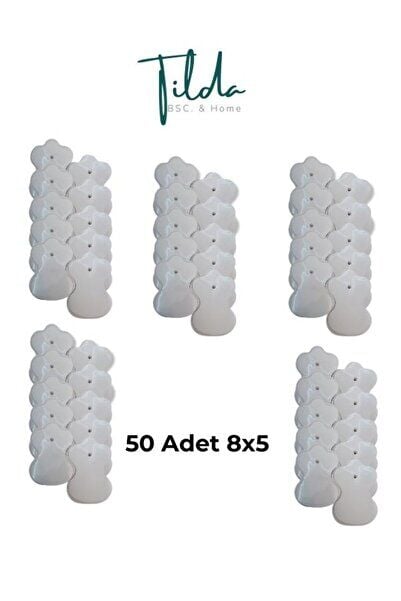Tens Pedi - 50 Adet 8x5 Cm Çıtçıtlı - Acura, Eragon, Alllife, Nordmende, Optimed, Wollex Uyumlu 8x5