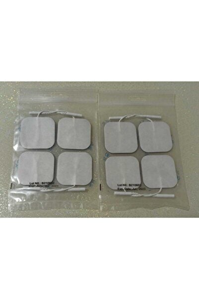 Tens Cihazı Kablolu Yedek Elektrot 5x5 Tens Pedi 4 Lü ( 2 Paket )
