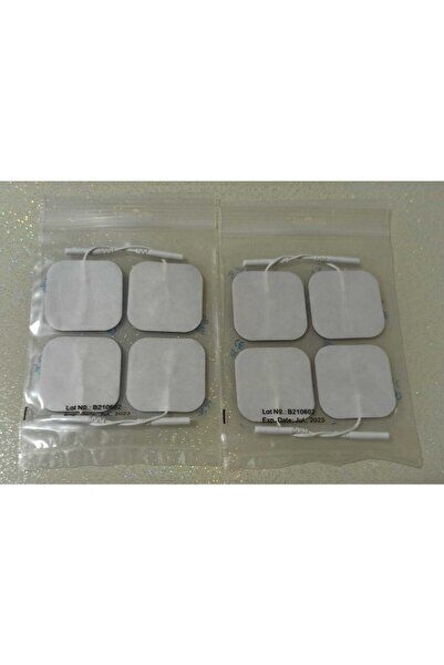Tens Cihazı Kablolu Yedek Elektrot 5x5 Tens Pedi 4 Lü ( 2 Paket )