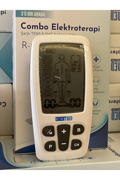 Şarj Edilebilir Tens Masaj Cihazı Aleti +4 Ped Hediye Ağrı Giderici Fizik Tedavi (bataryalı)