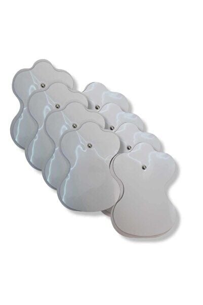 8 Adet 8x5 cm Çıtçıtlı Tens Pedi Seti, Konfor ve Güvenlik İçin Ideal