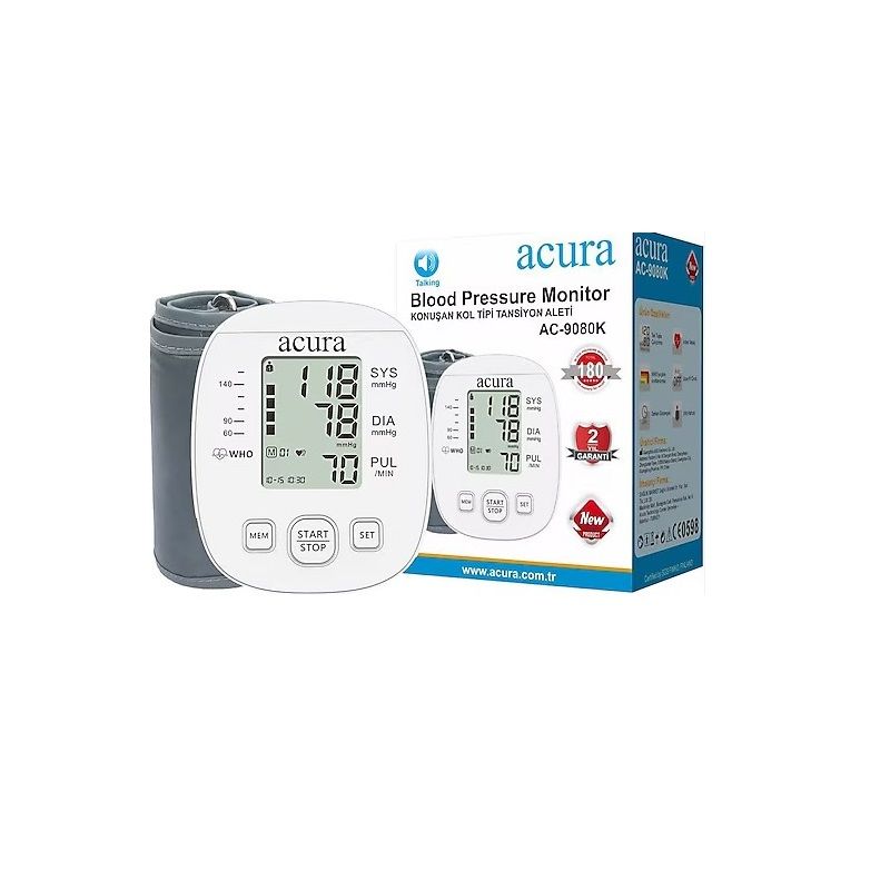 Acura AC-9080K Türkçe Konuşan Koldan Tam Otomatik Tansiyon Aleti
