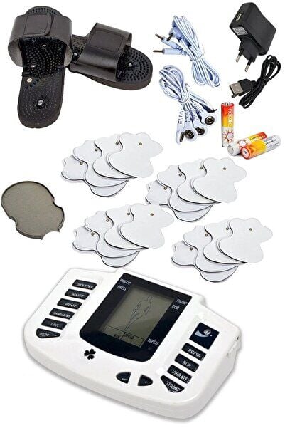 Elektronik terlikli tens terapi cihazı, masaj aleti, 16 ped, rahatlatıcı kullanım