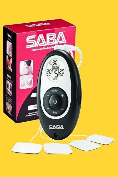 Tens Ems Cihazı 2 Kanallı 4 Pedli Pilli Fizik Tedavi ve Masaj Stimülatör