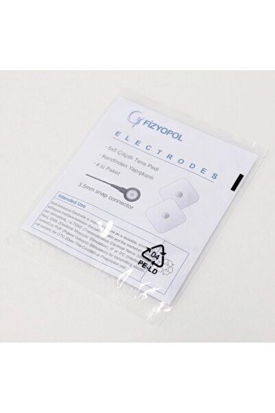 Beurer,sanitas Uyumlu Çıtçıtlı Tens Kare Elektrot- 5x5 Çıtçıtlı Tens Pedi 4 Lü Paket