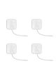 5x5 cm kablolu TENS elektrot pedleri 10 paket 40 adet