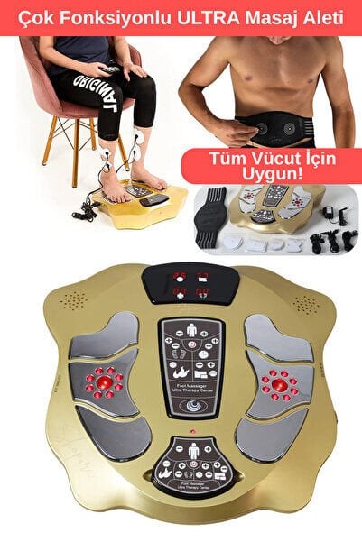 PREMİUM Fonksiyonel Ayak Masaj Aleti - Tens Cihazı - Tüm Vücut Ems Masaj Cihazı