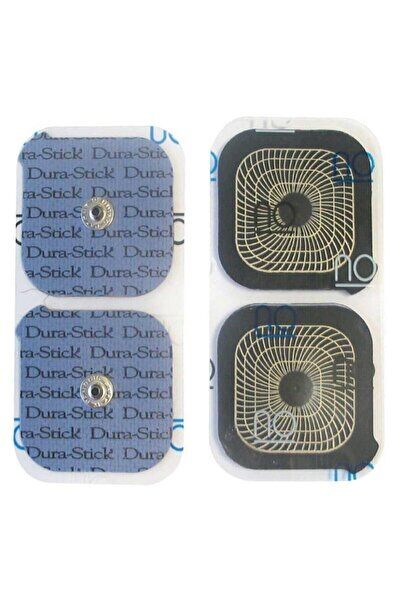 5x5cm Çıtçıtlı Dikdörtgen Tens Elektrod Pedi / 4 Lü Paket