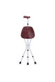 Dm-74 Oturaklı Baston (yüksekliği Ayarlanır) Alüminyum Oturaklı Baston Katlanabilir 27 CM GENİŞ TABLALI