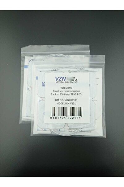 TENS ELEKTRODU YAPIŞKANLI 5*5 4'lü PAKET TENS PEDİ