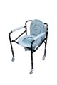 KİFİDİS KY696 Kifidis Tekerlekli Tuvaletli Banyo Sandalyesi AGSTWC005  Siyah / Black