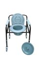 KİFİDİS KY696 Kifidis Tekerlekli Tuvaletli Banyo Sandalyesi AGSTWC005  Siyah / Black