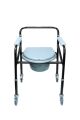 KİFİDİS KY696 Kifidis Tekerlekli Tuvaletli Banyo Sandalyesi AGSTWC005  Siyah / Black