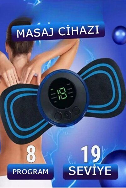 8 Farklı Masaj Seçeneği ve 19 Yoğunluk Seviyesi ile Ovmalı Akımlı Tens Cihazı