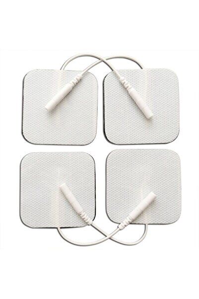 4 Adet Yedek Kare Tens Pedi Kablolu Elektrot Tens Pedi Masaj Aleti