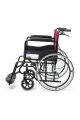 Ky809 Bordo Kumaş Standart Tekerlekli Sandalye