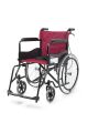 Ky809 Bordo Kumaş Standart Tekerlekli Sandalye