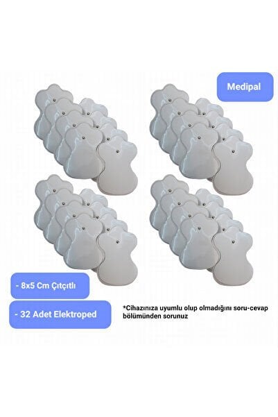 Tens Pedi - Tens Elektrot - 32 Adet 8x5 Çıtçıtlı - Universal