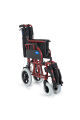 DM-337 Transfer Tekerlekli Sandalye Bordo | 50cm Oturum,Alüminyum Gövde,Katlanır Sırtlı
