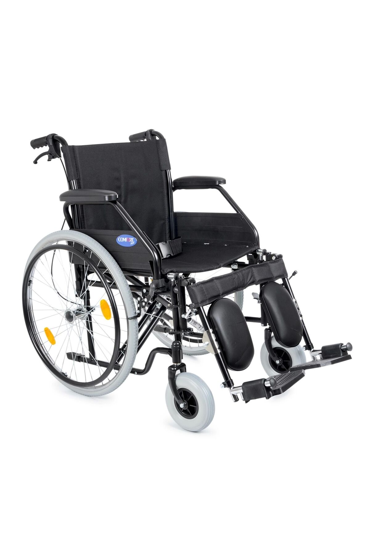 Tekerlekli Sandalye | 50cm Oturma Genişliği, Çıkarılır Kol ve Ayaklı,Çelik Gövde DM-303