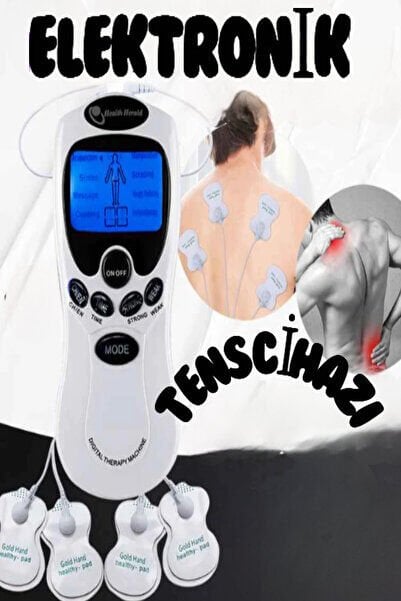 Elektronik Tens Cihazı Fizik Tedavi Dijital Portatif Tens 4 Pedli Kolay Kullanım Pilli