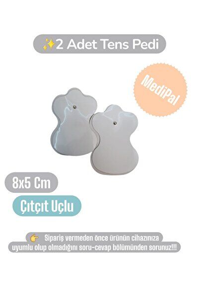 2 Adet 8x5 Cm ÇITÇITLI Tens Pedi - Tens Elektrot