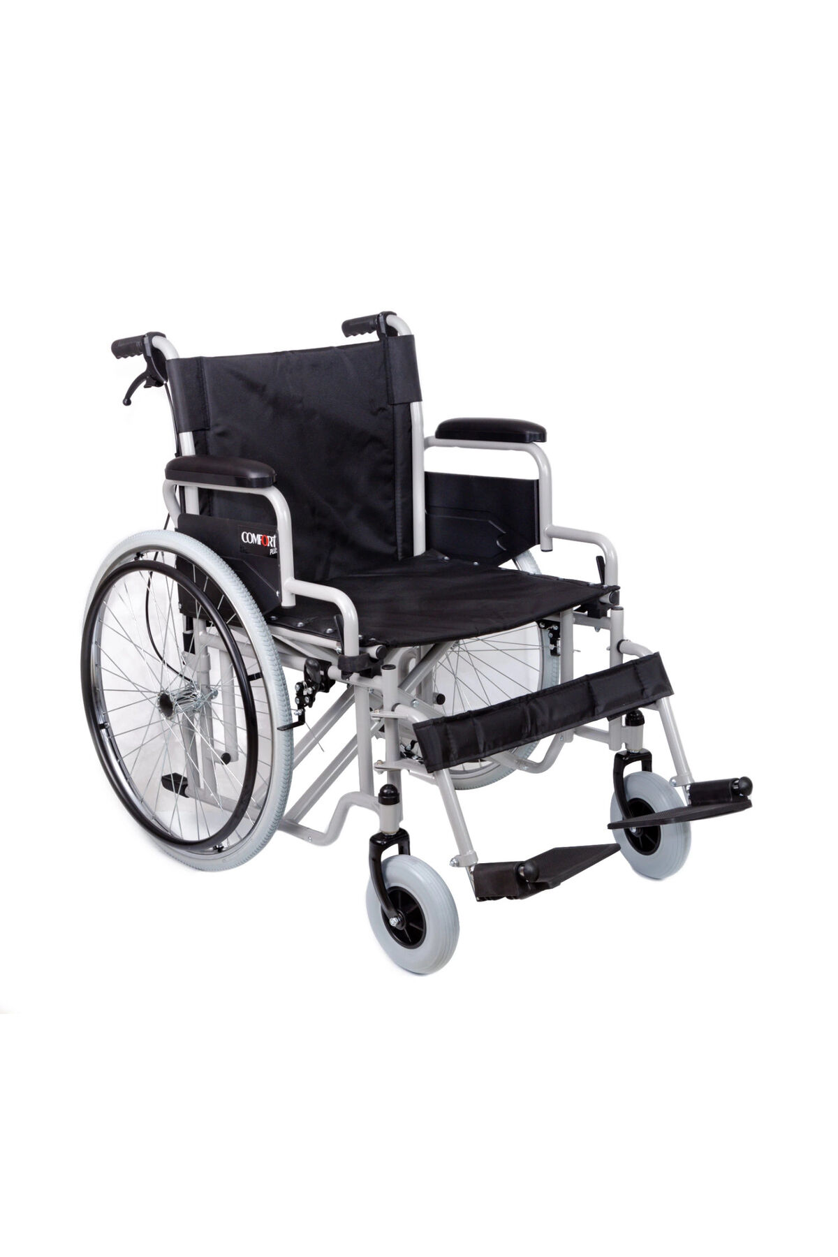 Tekerlekli Sandalye | 60 cm Geniş Oturum, Çift Makaslı Çelik Şase DM-312