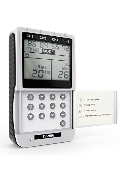 4 Kanallı Fizik Tedavi Cihazı Tens Ems Adaptörlü Çantalı