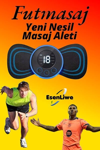 18 Kademeli Titreşimli Şarjlı Taşınabilir Tens Pedli Masaj Aleti Bel Sırt Bacak Kol 8 Farklı Stil